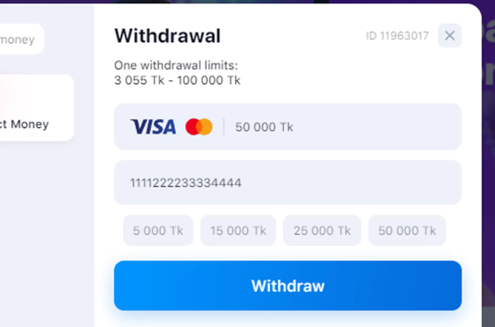 1win withdrawal